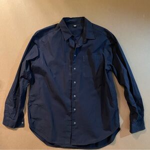 Uniqlo Dark Blue Classic Button Down Shirt